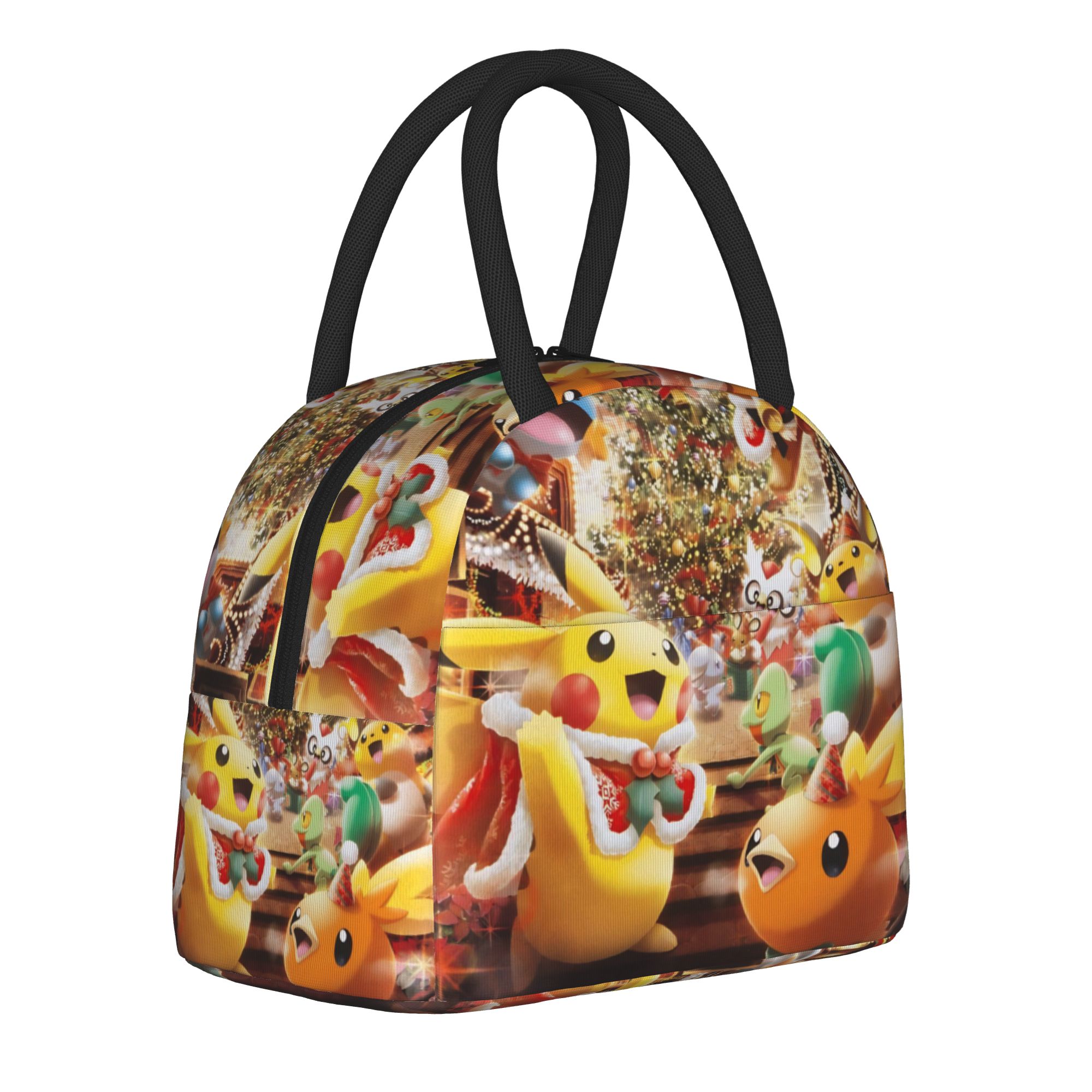 Xmas Food Storage Containers - Pokemon Christmas Xmas Insulated Lunch Bags