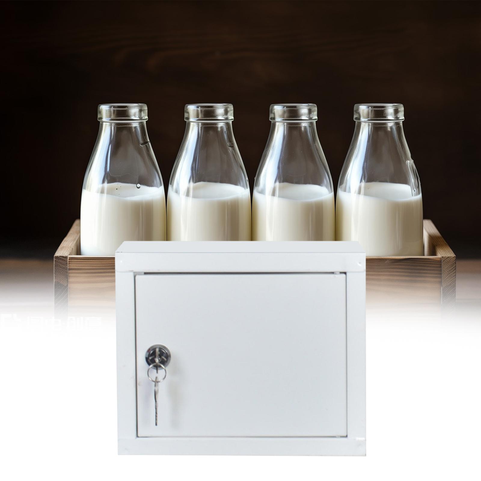 Food Storage Lock Box - Wall Mounted Milk Case with Lock