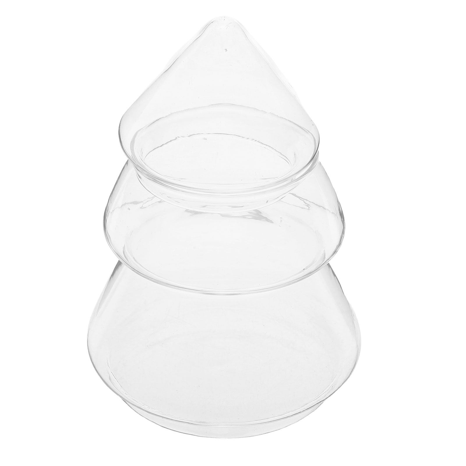 Xmas Food Storage Containers - Christmas Tree Shaped Glass Jar 220Ml