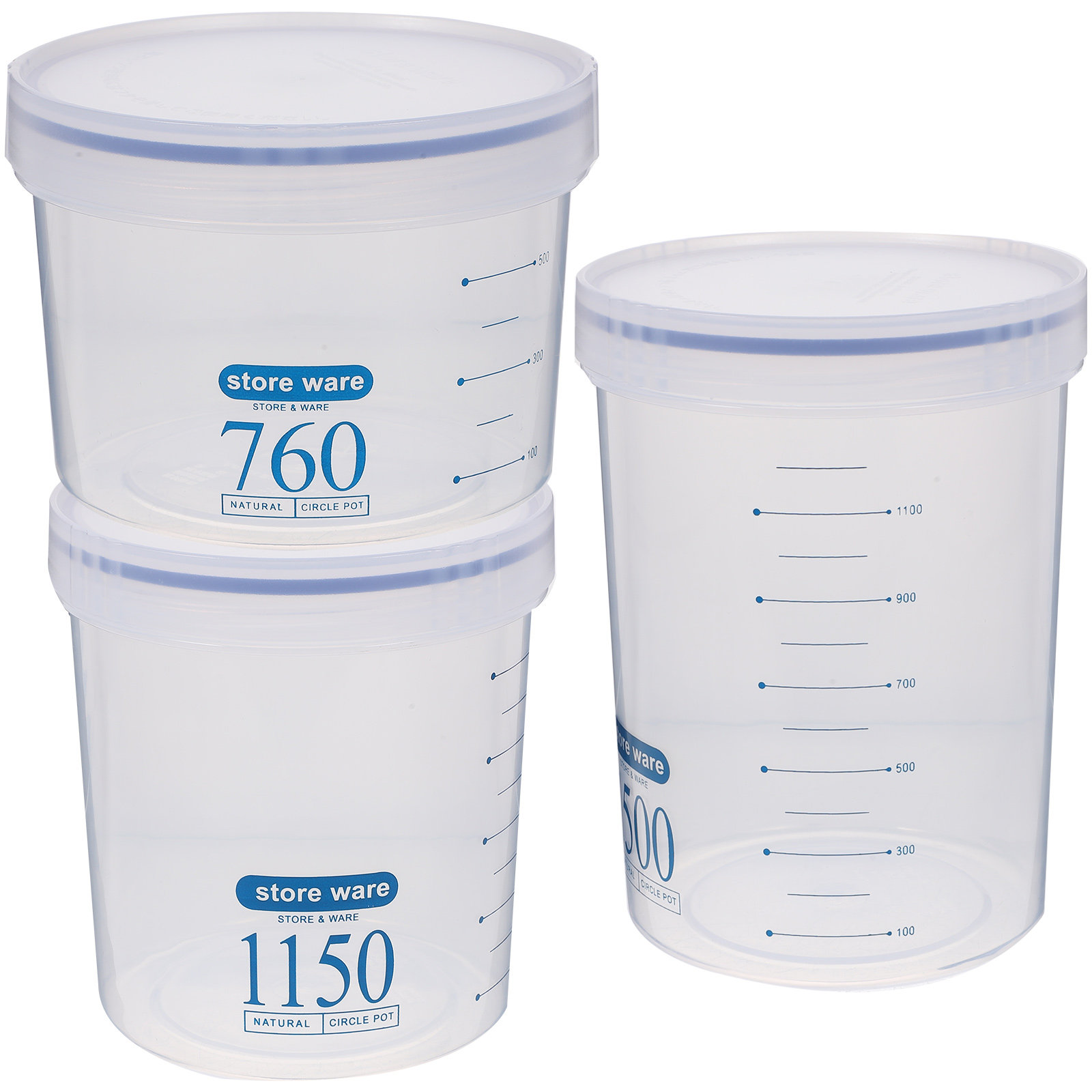 Food Storage In The Kitchen - 3Pcs Airtight Food Storage Jars Wide