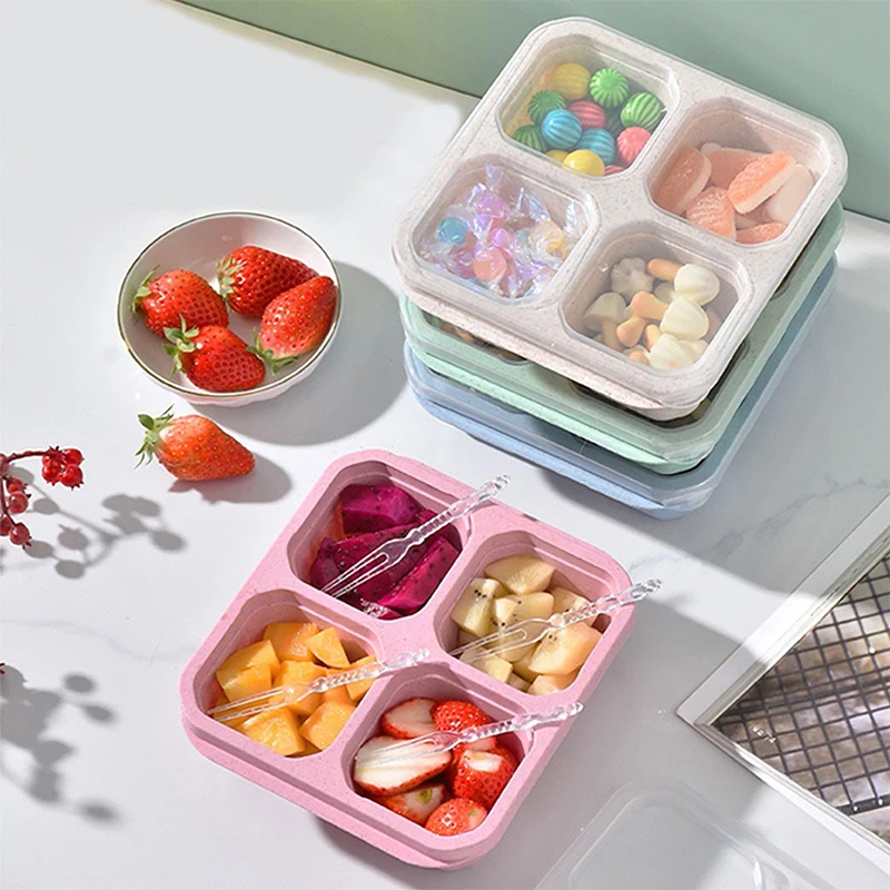 Food Storage And Preservation - 4 Grids Food Storage Box Portable