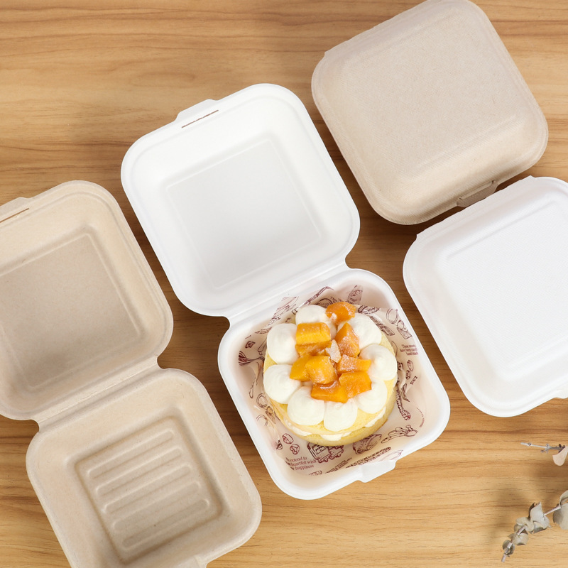Xmas Food Storage Containers - 10/20/50Pcs Disposable Eco-Friendly Bento Box Food