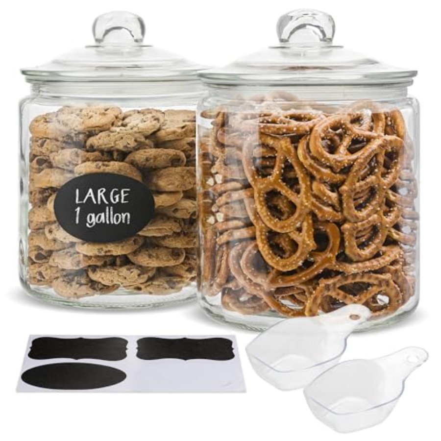 Food Storage Containers Glass - Glass Kitchen Jars Food and Cookie