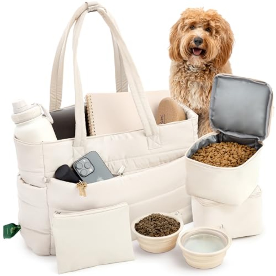 Food Storage Moms - Puffer Dog Travel Bag for Dog