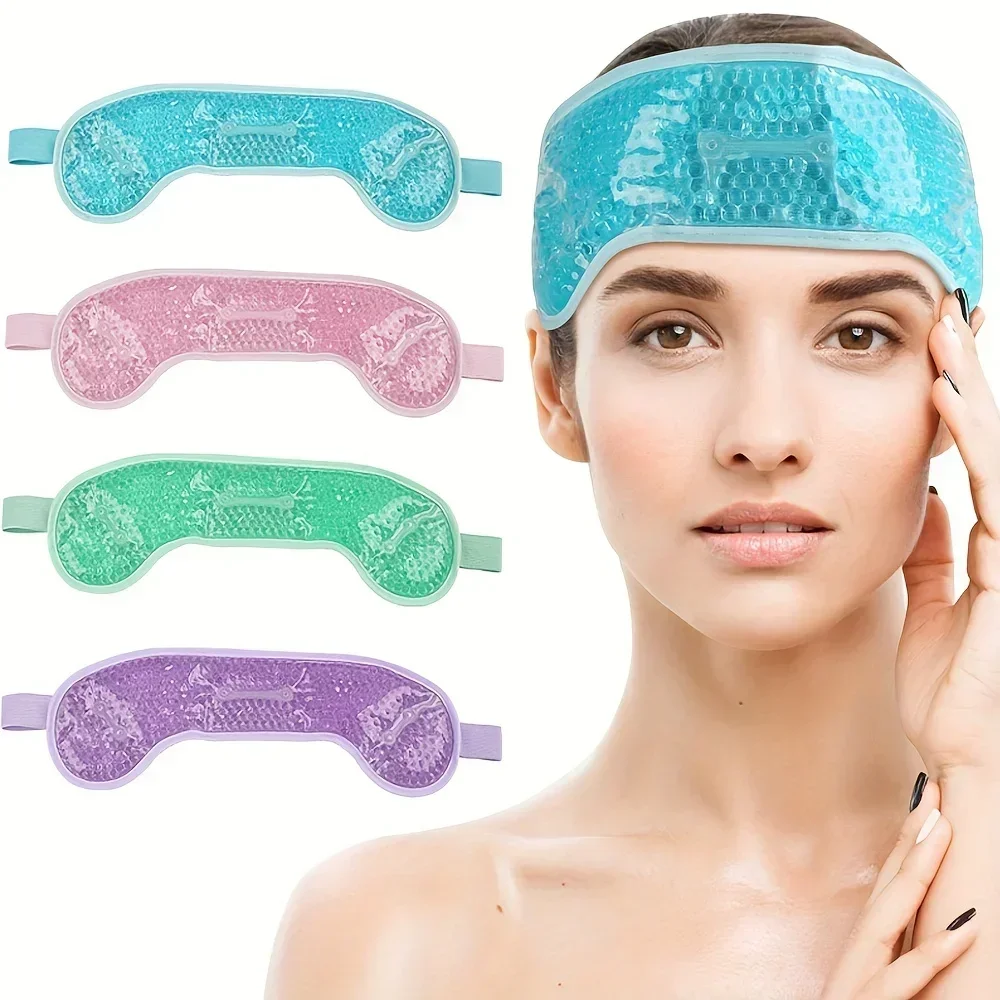 Cold Pack Ice Gel - Hot/Cold Gel Bead Migraine Wrap Ice