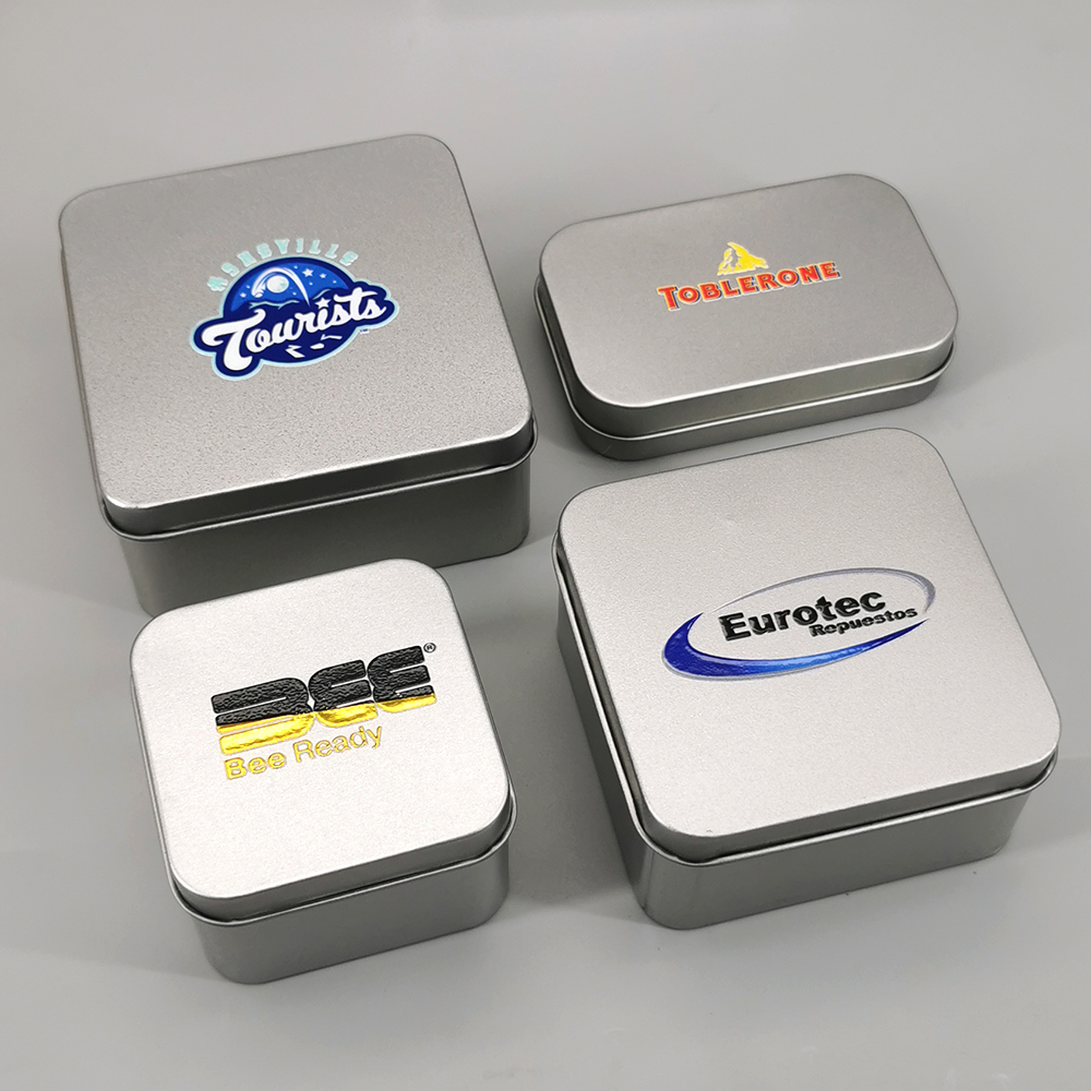 Xmas Food Storage Containers - 10Pcs Personalized Tin Box Custom Logo