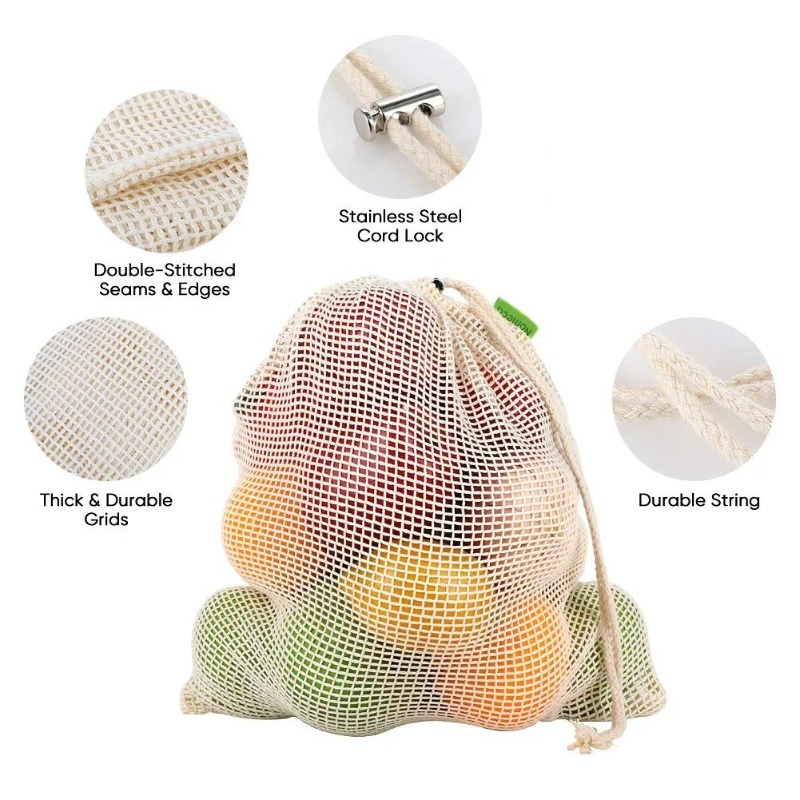 Biodegradable fruit mesh bag   - Food Storage Net 评论和价格