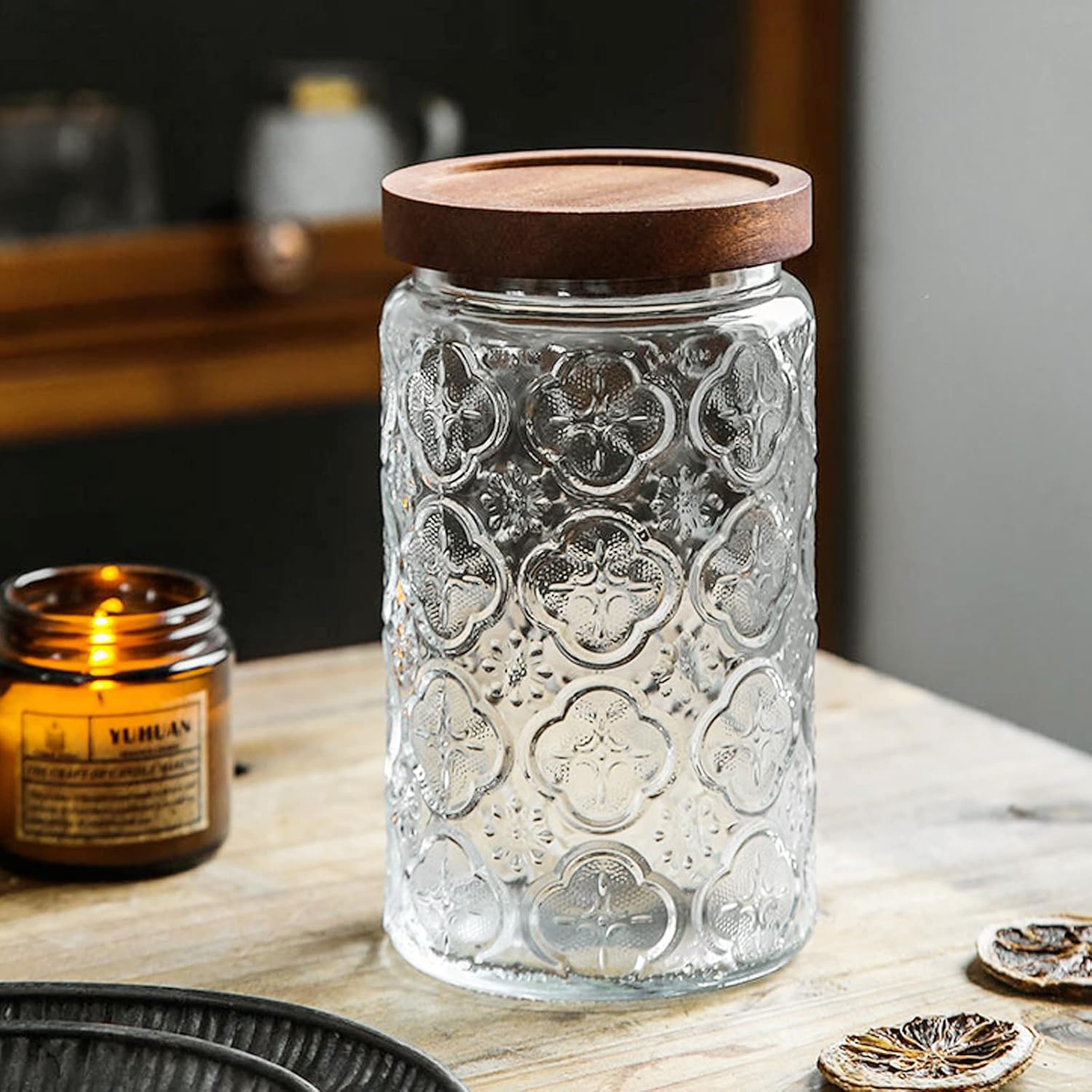 35oz/1000ml Glass Storage Jars - Food Storage In The Kitchen 评论和价格