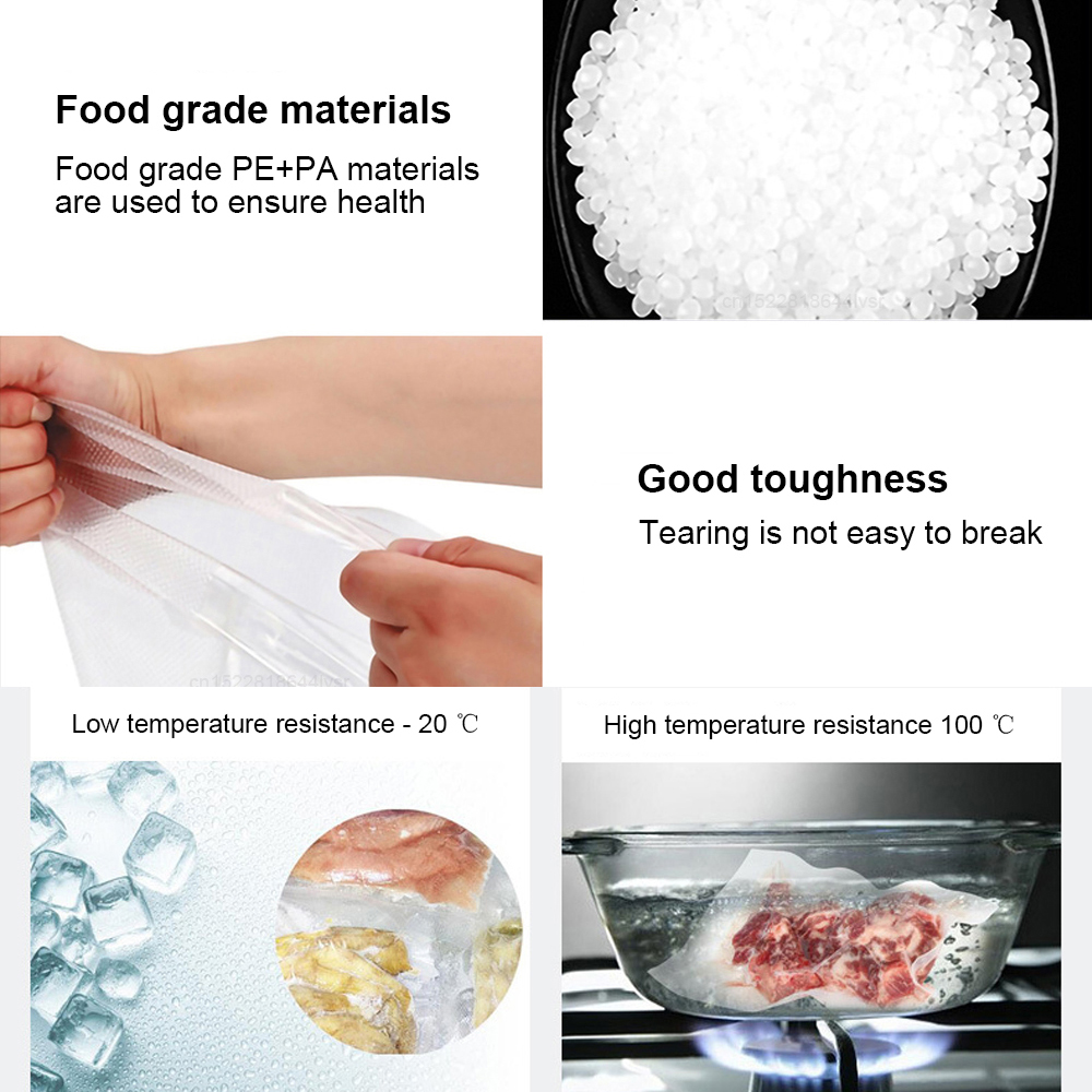 100PCS Vacuum Packaging Bags F - Food Storage Vacuum 评论和价格