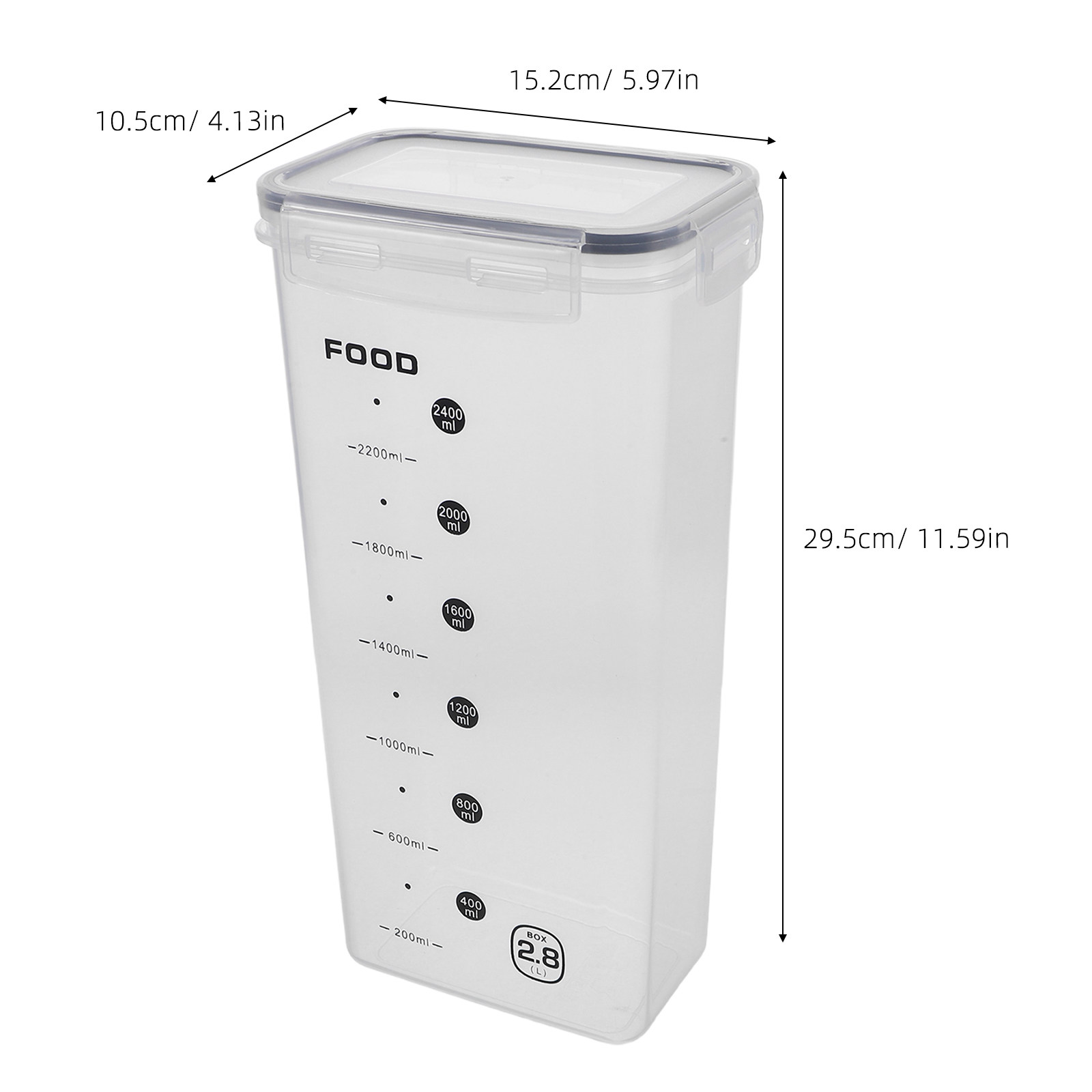 2Pcs Clear Grain Storage Box A - Food Storage In The Kitchen 评论和价格