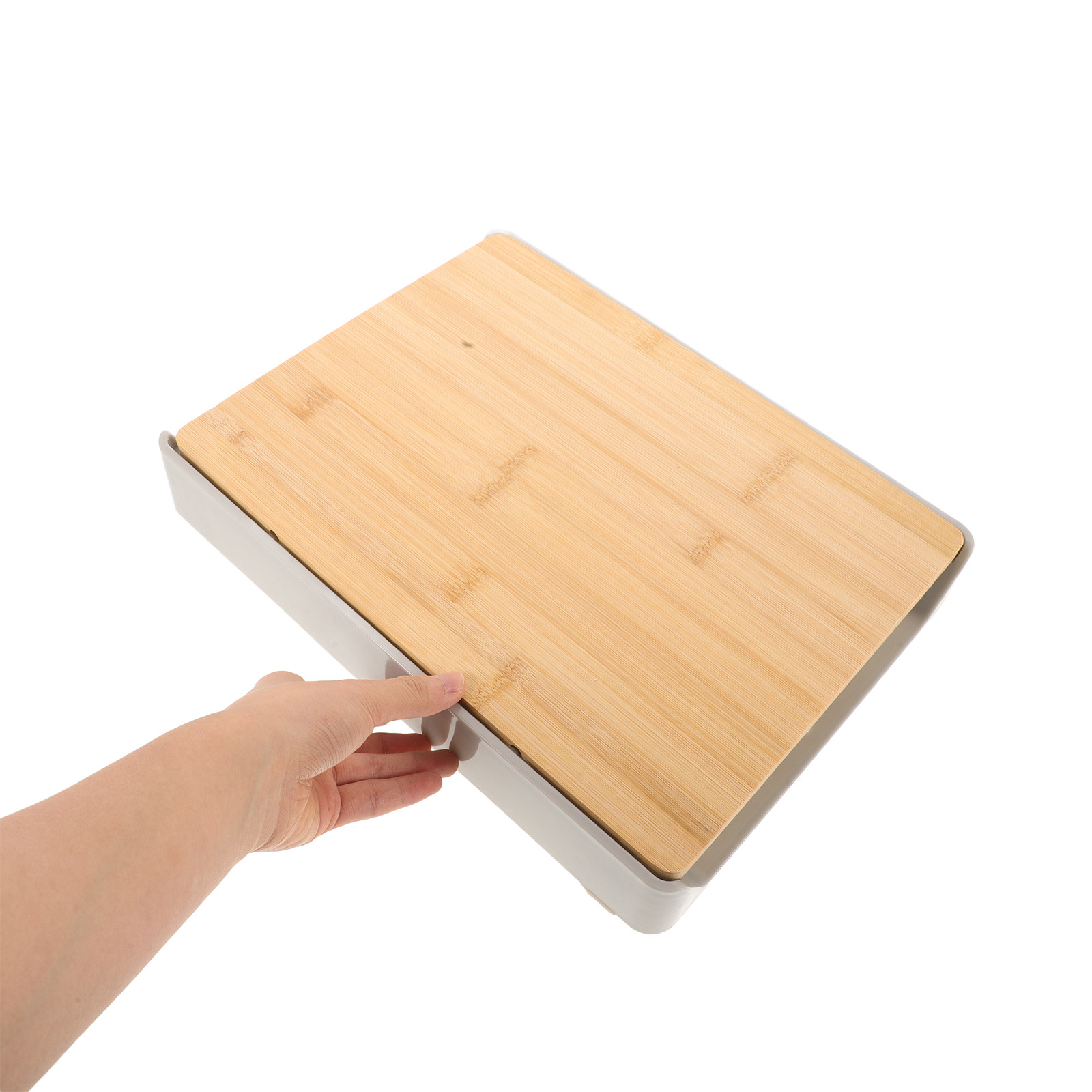 Bamboo Cutting Board with Pull - Food Storage In The Kitchen 评论和价格