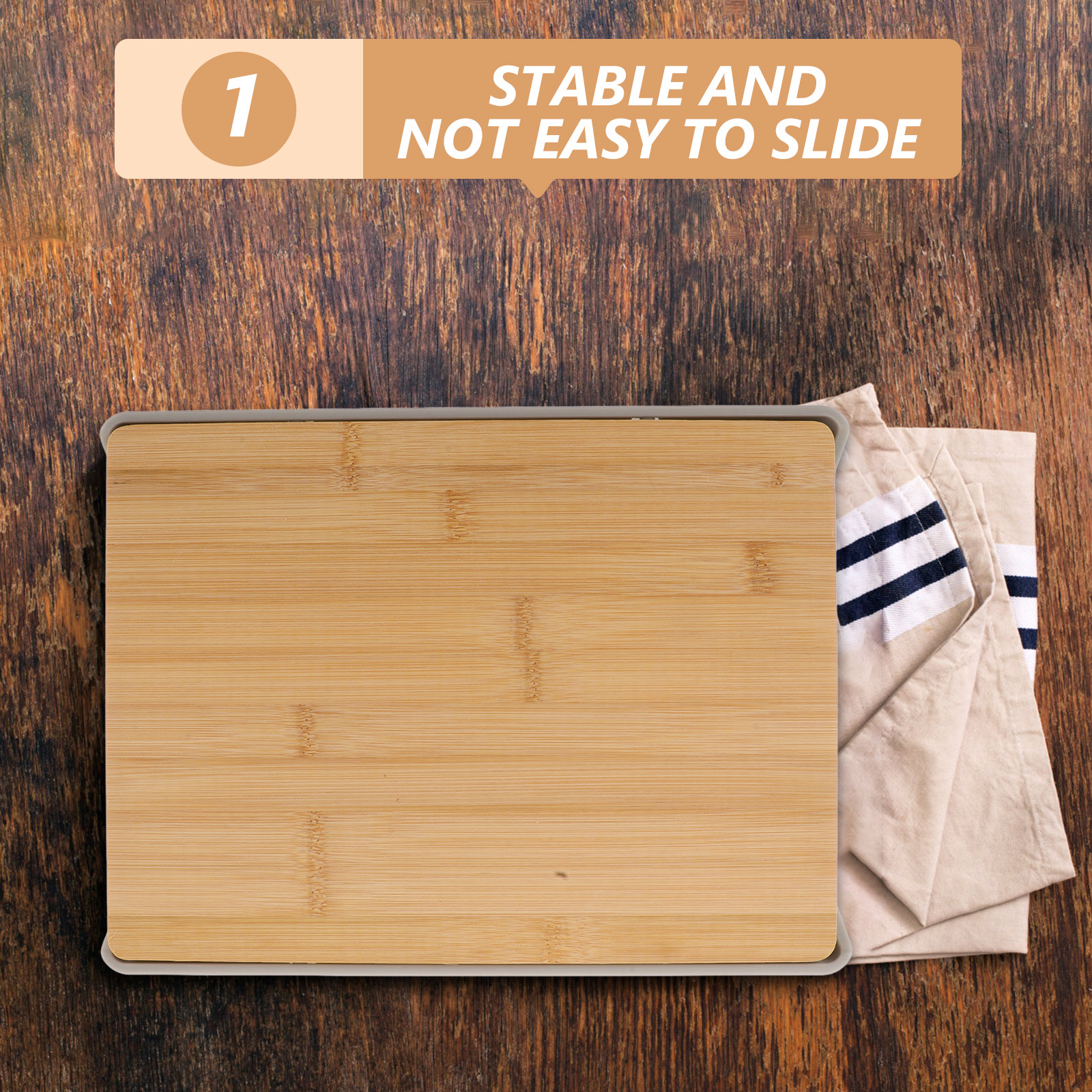 Bamboo Cutting Board with Pull - Food Storage In The Kitchen 评论和价格