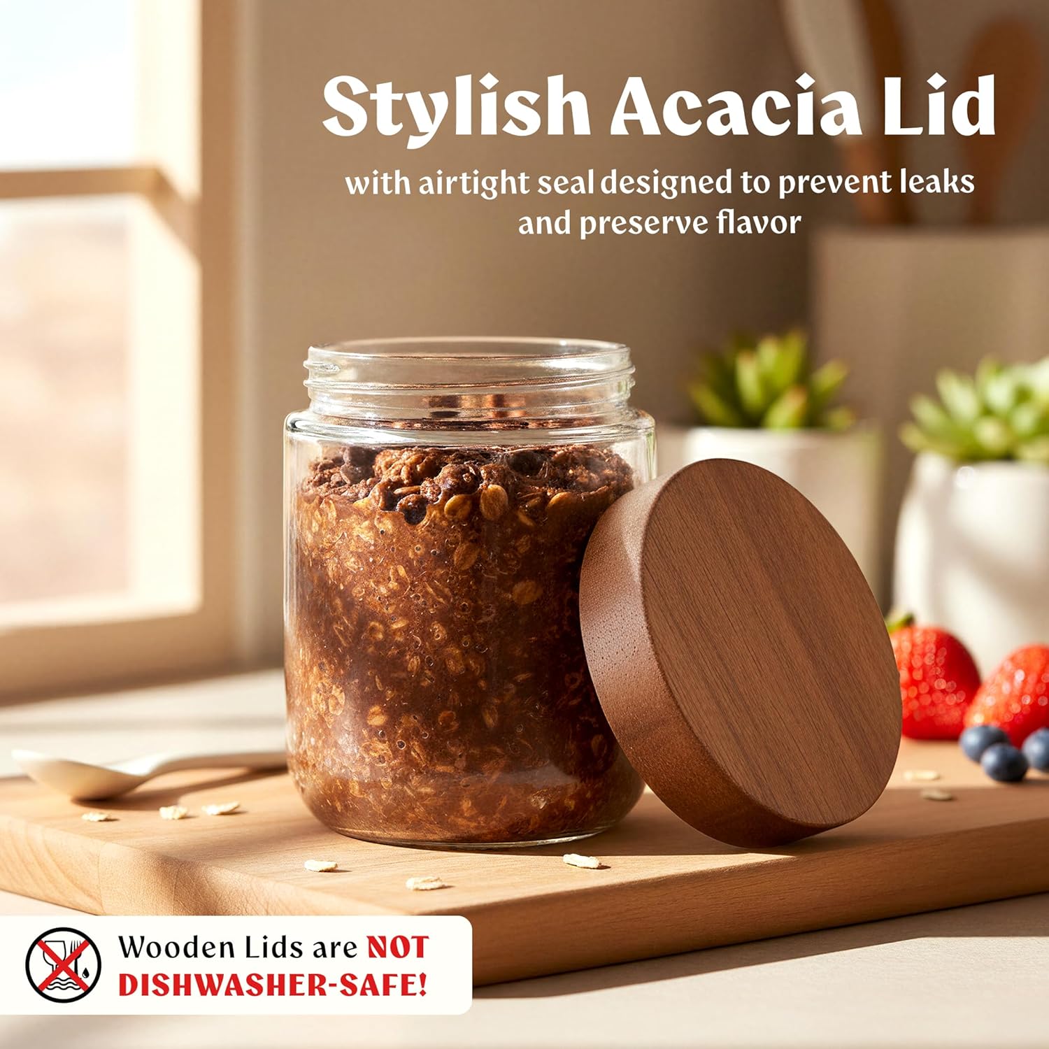 Overnight Oats Containers with - Food Storage Containers Glass 评论和价格