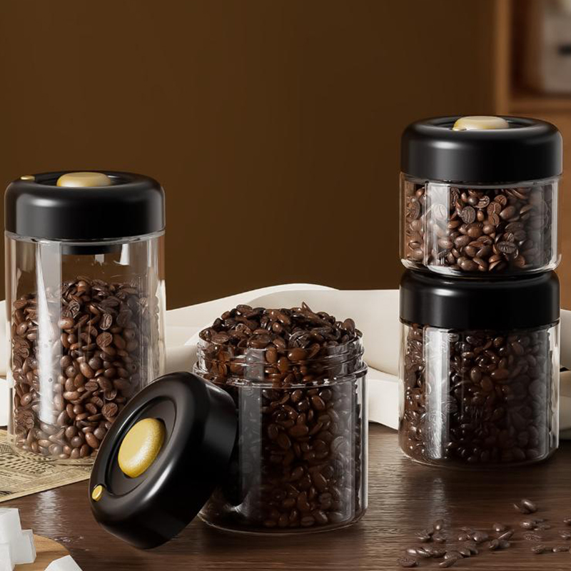 Transparent Glass Coffee Beans - Food Storage Vacuum 评论和价格