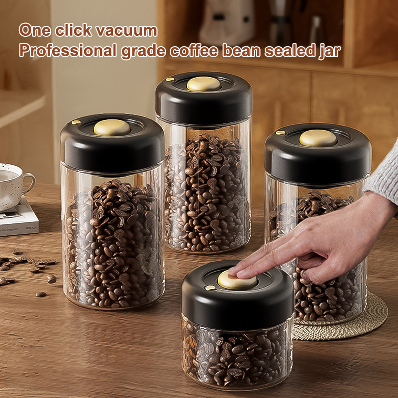Transparent Glass Coffee Beans - Food Storage Vacuum 评论和价格