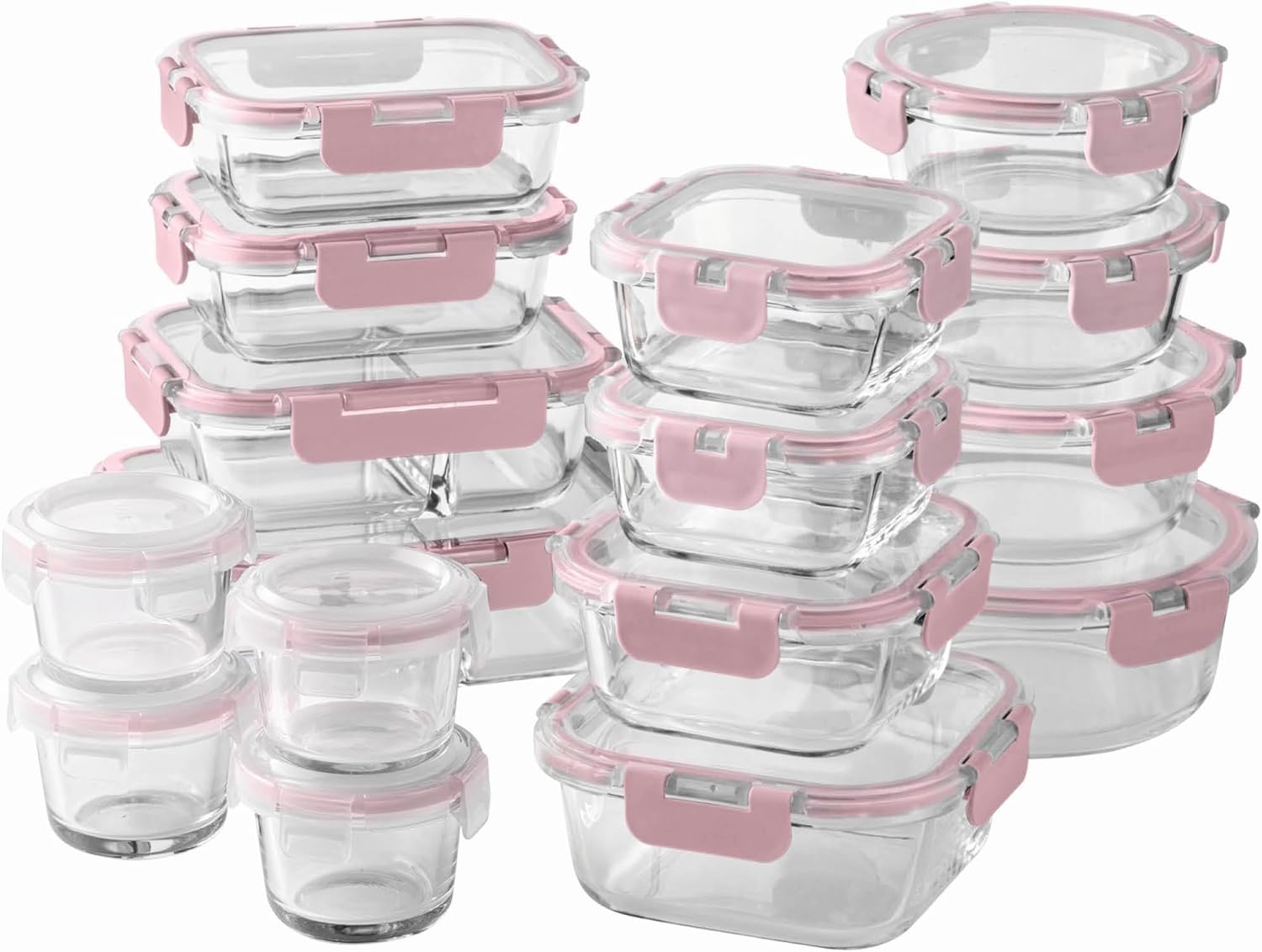 32-Pc Borosilicate Glass Food  - Food Storage Containers Glass 评论和价格