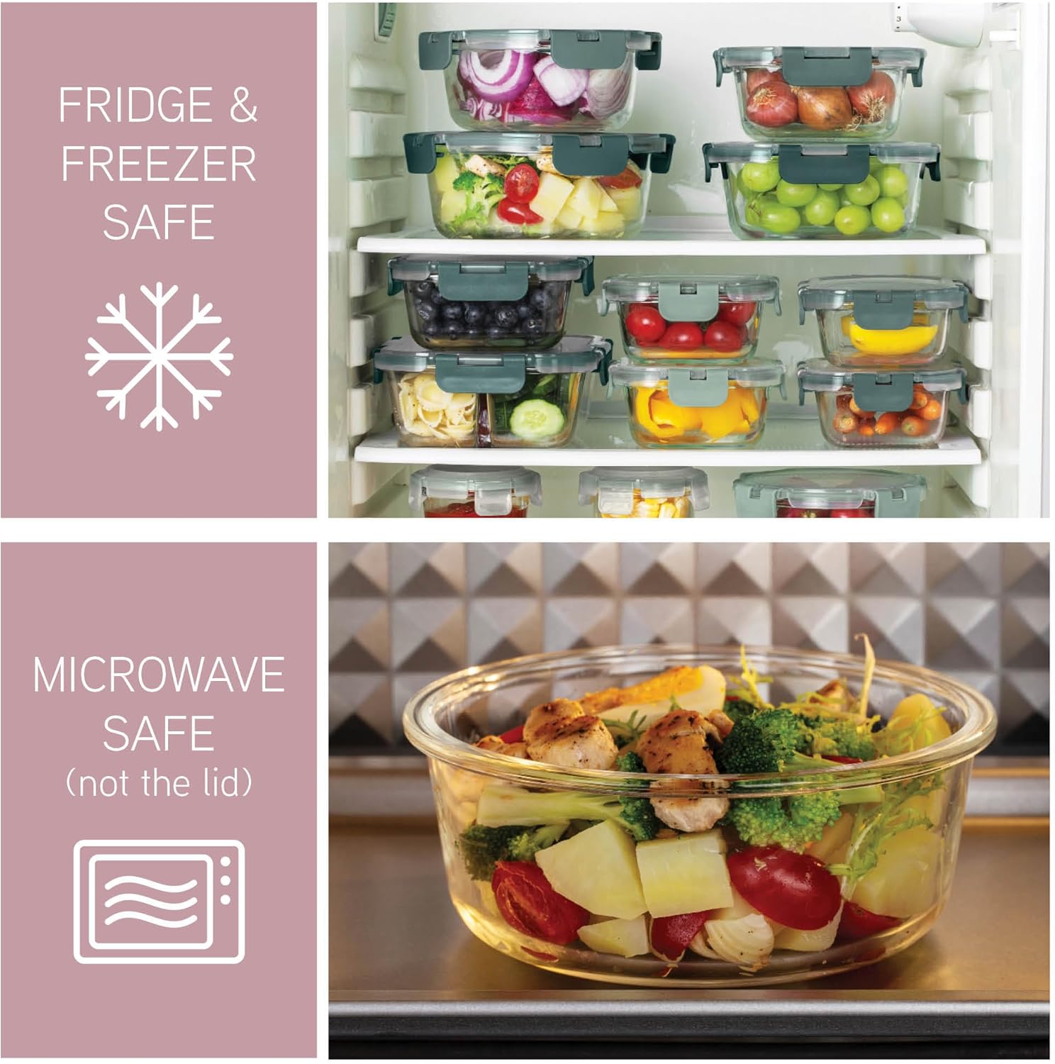 32-Pc Borosilicate Glass Food  - Food Storage Containers Glass 评论和价格