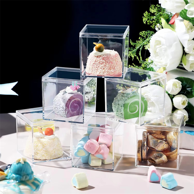 1-20pcs Transparent Acrylic Bo - Xmas Food Storage Containers 评论和价格