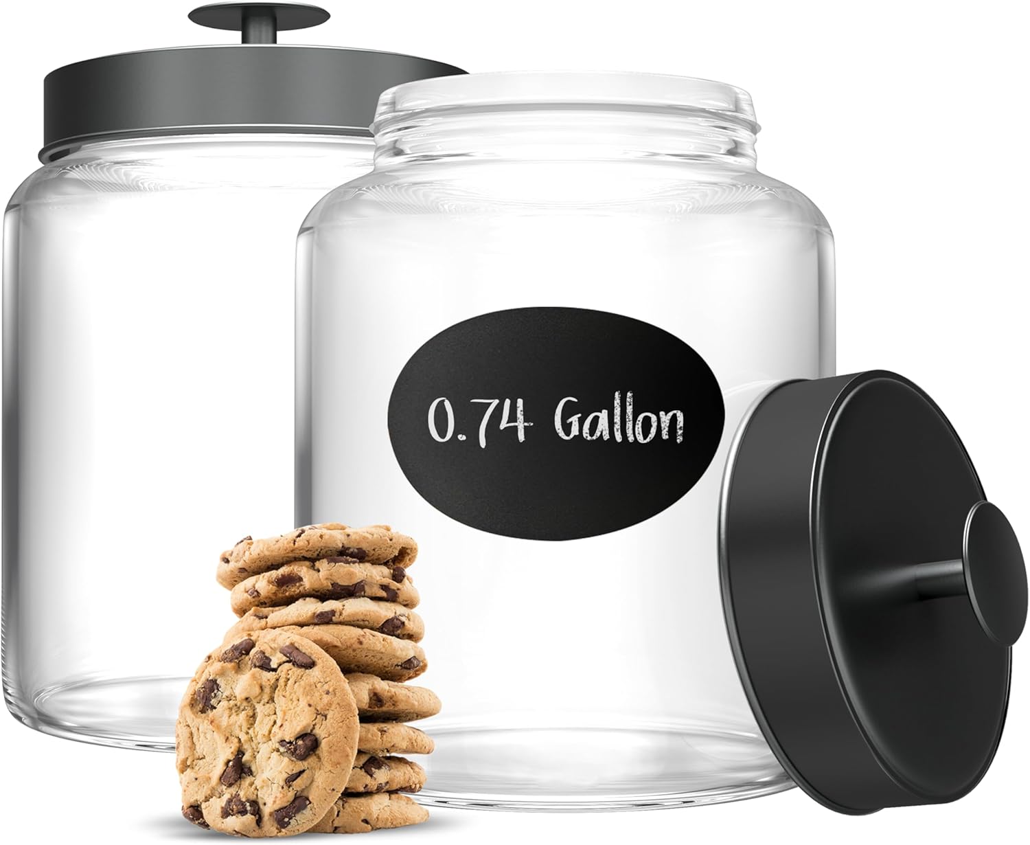 Glass Kitchen Canister Set, Fo - Food Storage In The Kitchen 评论和价格