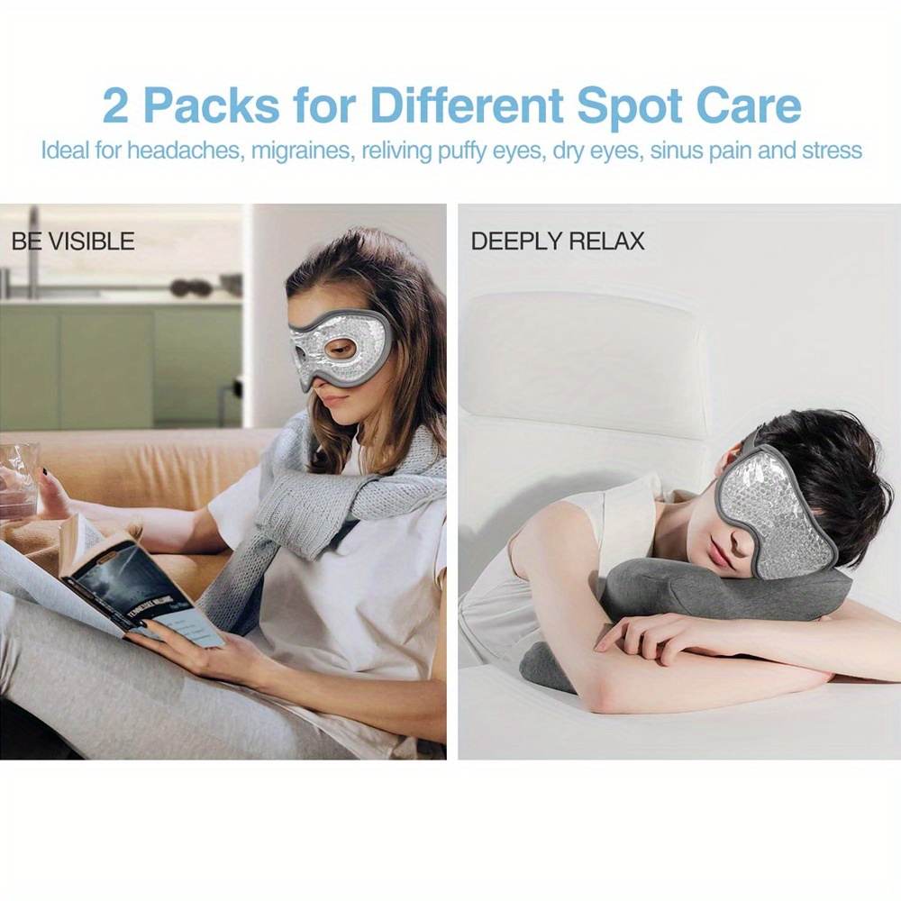 2Pcs/Set Gel Eye Mask Cooling  - Cold Pack Ice Gel 评论和价格