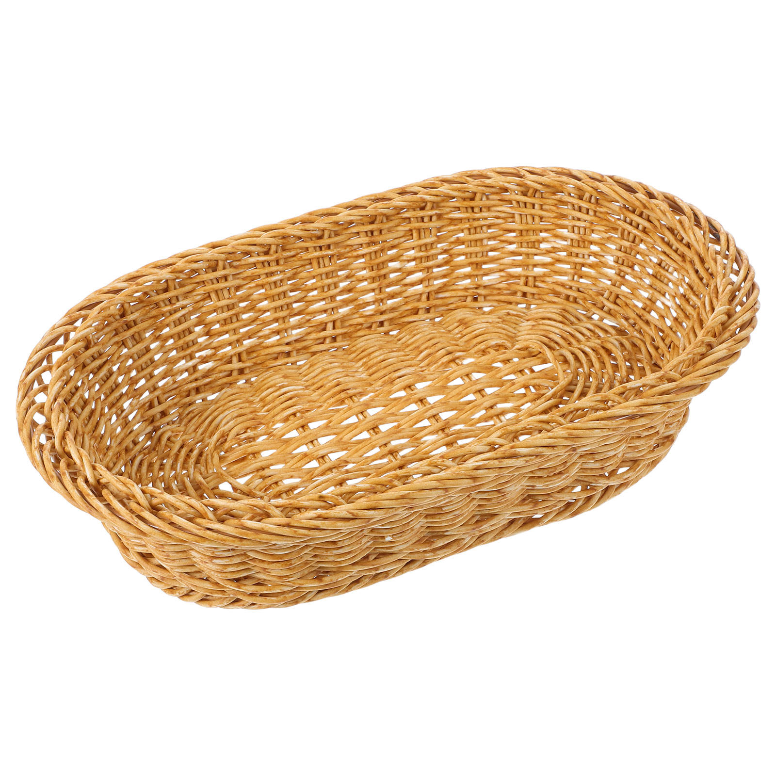 Plastic Woven Oval Bread Baske - Food Storage Organizer 评论和价格
