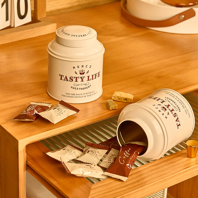 New Vintage Metal Jar Candy St - Xmas Food Storage Containers 评论和价格