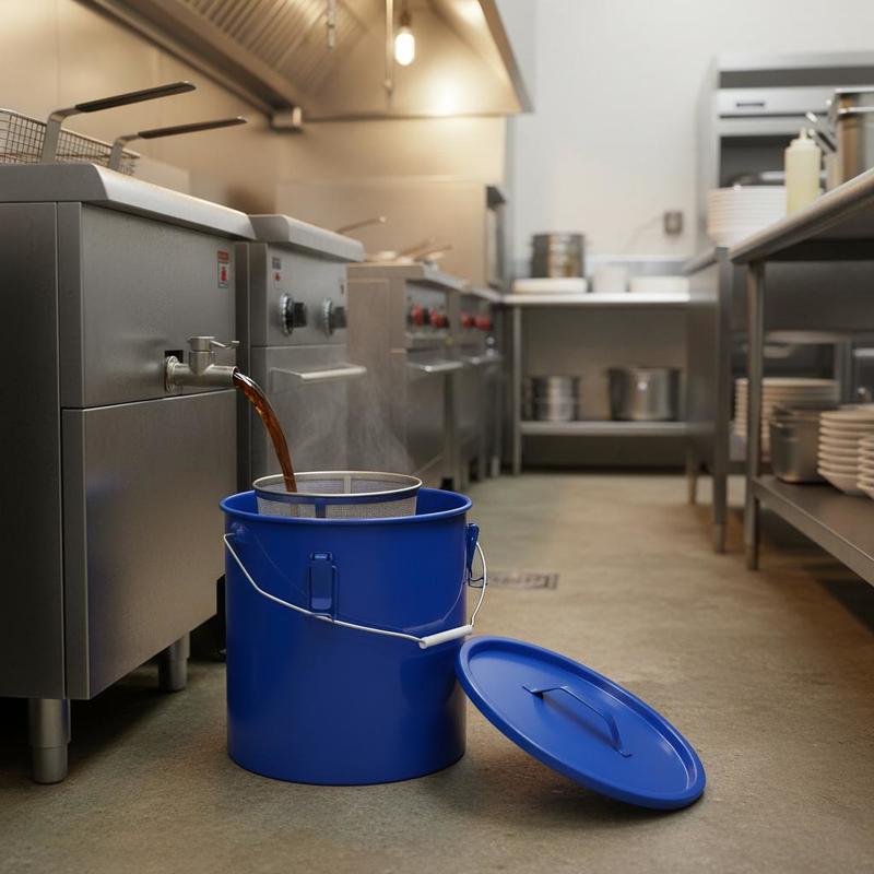 Carbon Steel Oil Storage Pail  - Food Storage For Restaurant 评论和价格