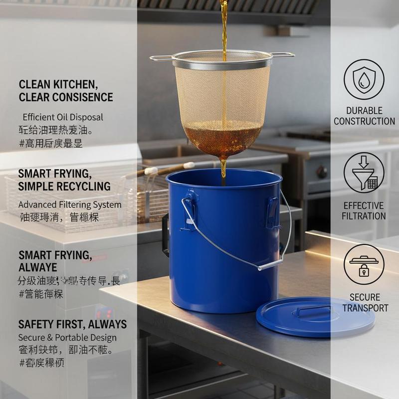 Carbon Steel Oil Storage Pail  - Food Storage For Restaurant 评论和价格
