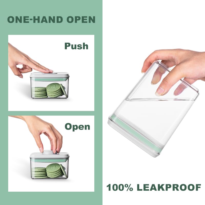 Ankou 3Pcs 1.2L Pop Airtight F - Food Storage In The Kitchen 评论和价格