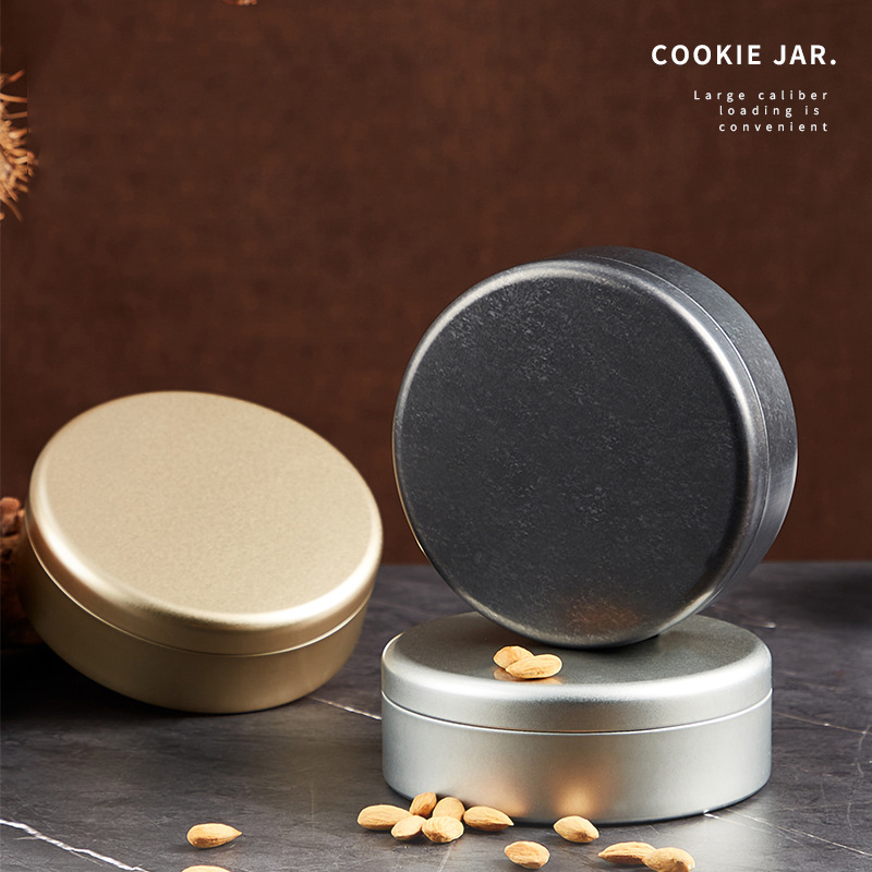 Christmas Round Candy Iron Box - Xmas Food Storage Containers 评论和价格