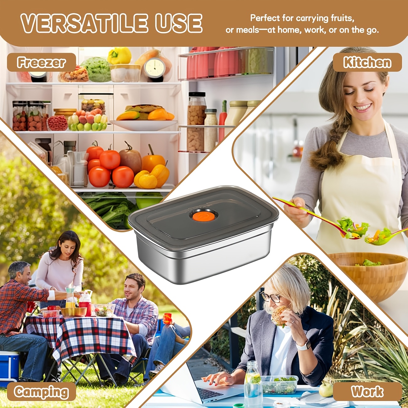 10-Piece Stainless Steel Food  - Food Storage Home 评论和价格