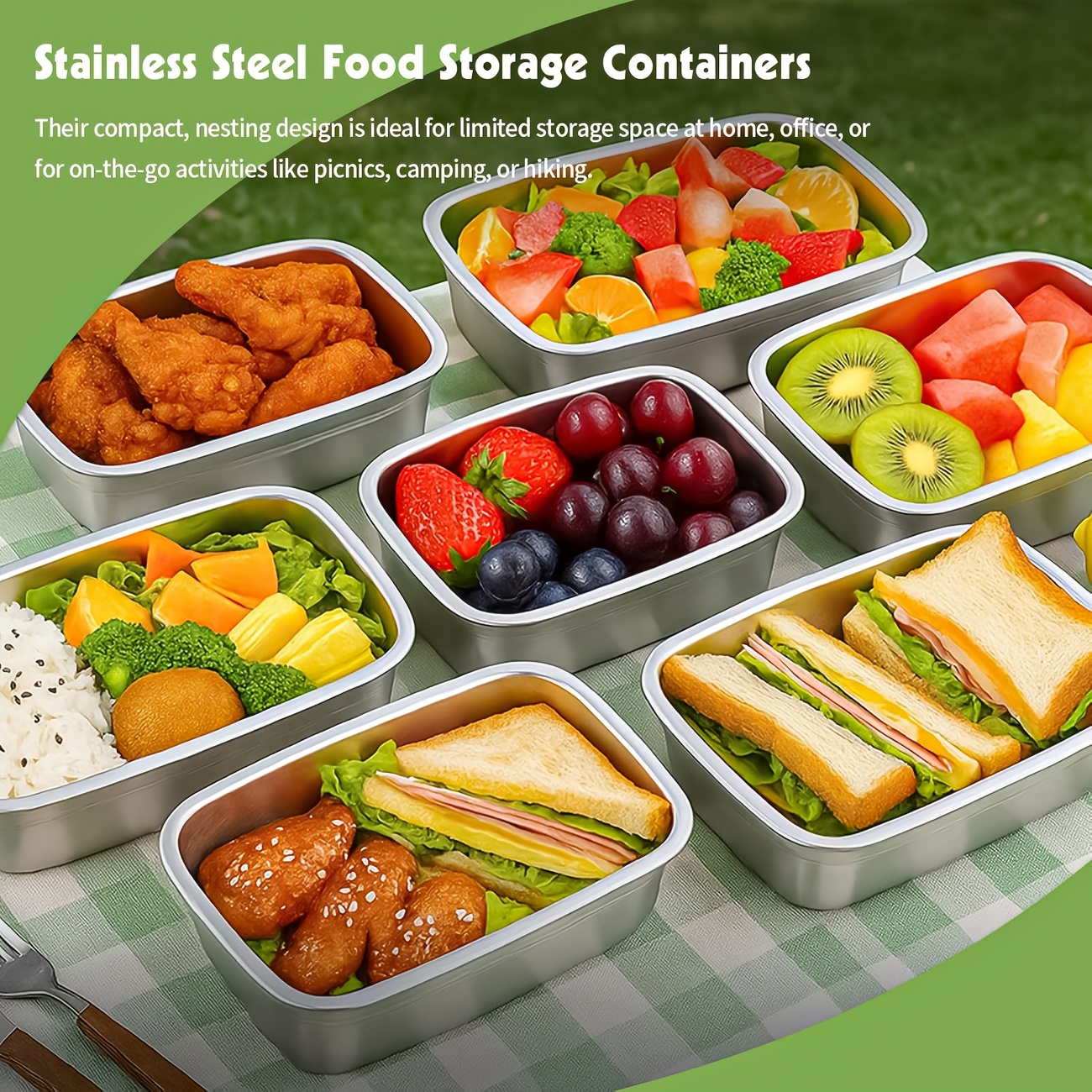 10-Piece Stainless Steel Food  - Food Storage Home 评论和价格