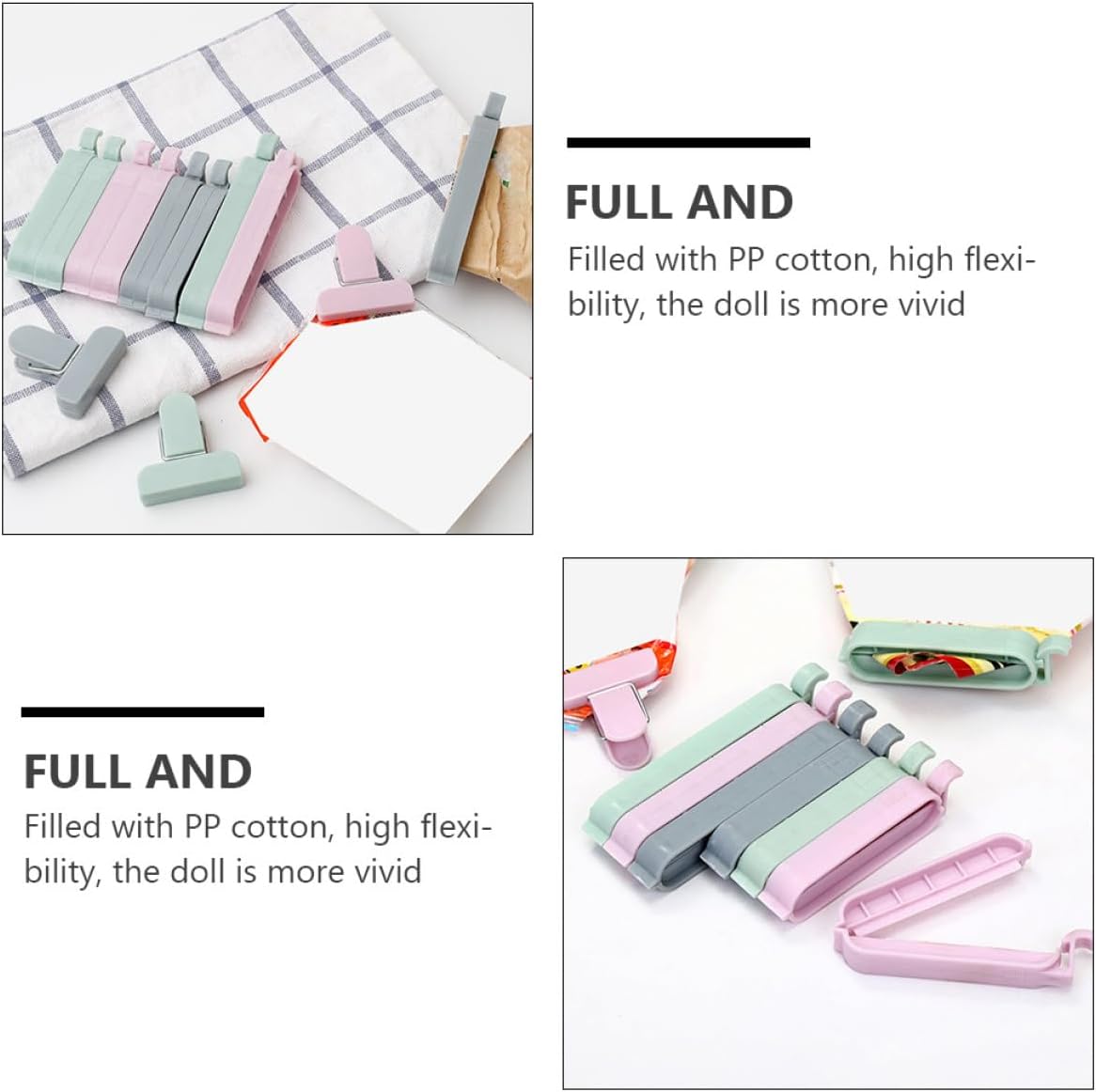 12pcs Plastic Bag Clips Sealin - Food Storage Home 评论和价格