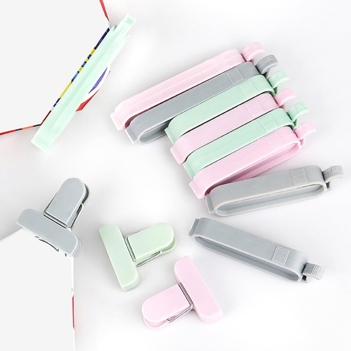 12pcs Plastic Bag Clips Sealin - Food Storage Home 评论和价格