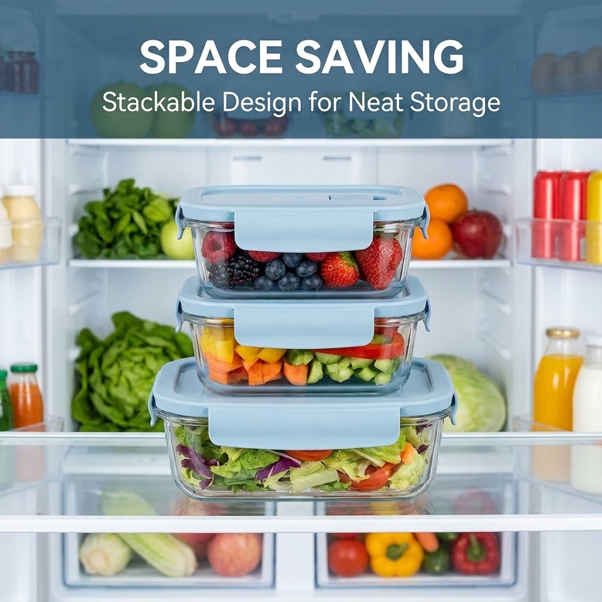 Sky Blue Glass Food Storage Co - Food Storage Home 评论和价格