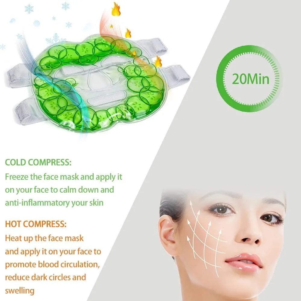 Face Ice Gel Pack with Wrap Re - Cold Pack Ice Gel 评论和价格