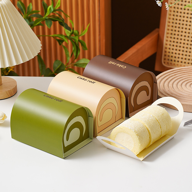10pcs Swiss Roll Cake Boxes Ha - Xmas Food Storage Containers 评论和价格