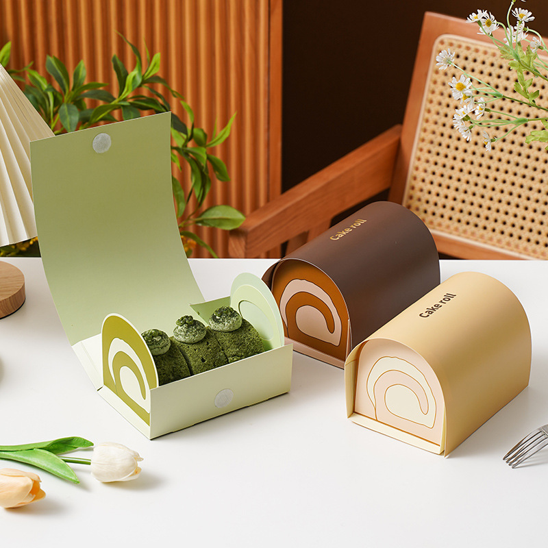 10pcs Swiss Roll Cake Boxes Ha - Xmas Food Storage Containers 评论和价格
