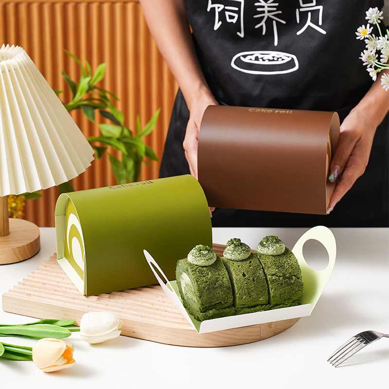 10pcs Swiss Roll Cake Boxes Ha - Xmas Food Storage Containers 评论和价格
