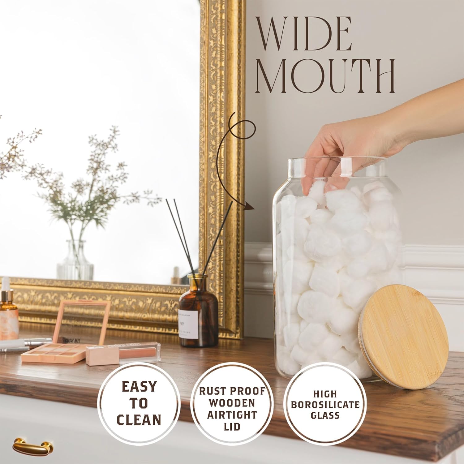 1 Gallon Glass Large Jar with  - Food Storage In The Kitchen 评论和价格