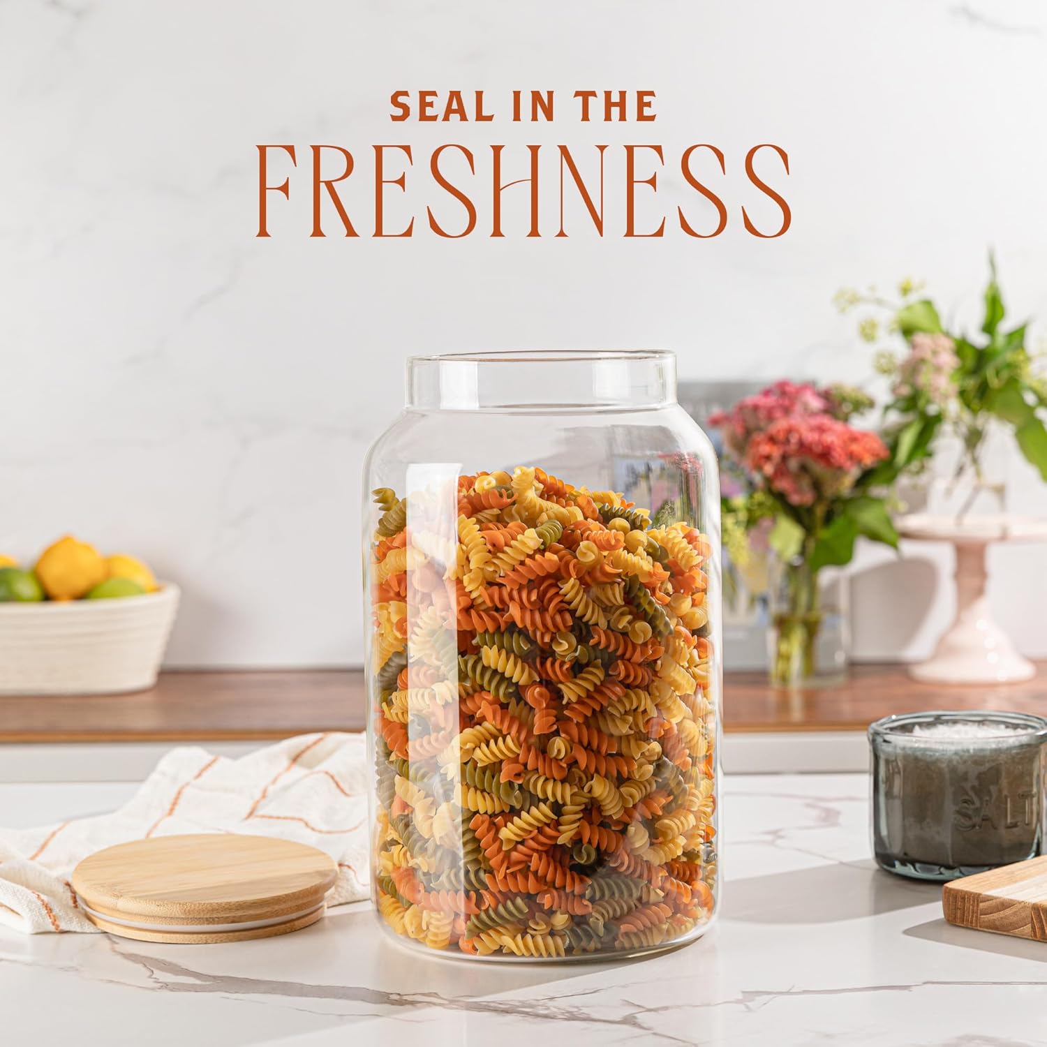 1 Gallon Glass Large Jar with  - Food Storage In The Kitchen 评论和价格