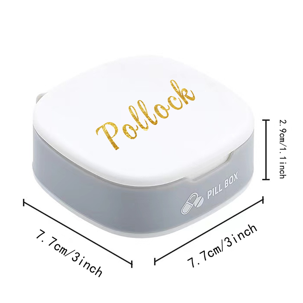 Customized Name Travel Pill Bo - Food Storage Name 评论和价格