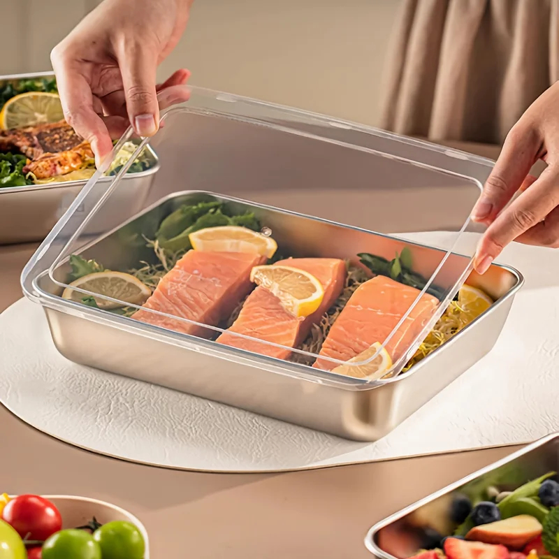 3pcs Stainless Steel Food Cont - Food Storage Unit 评论和价格