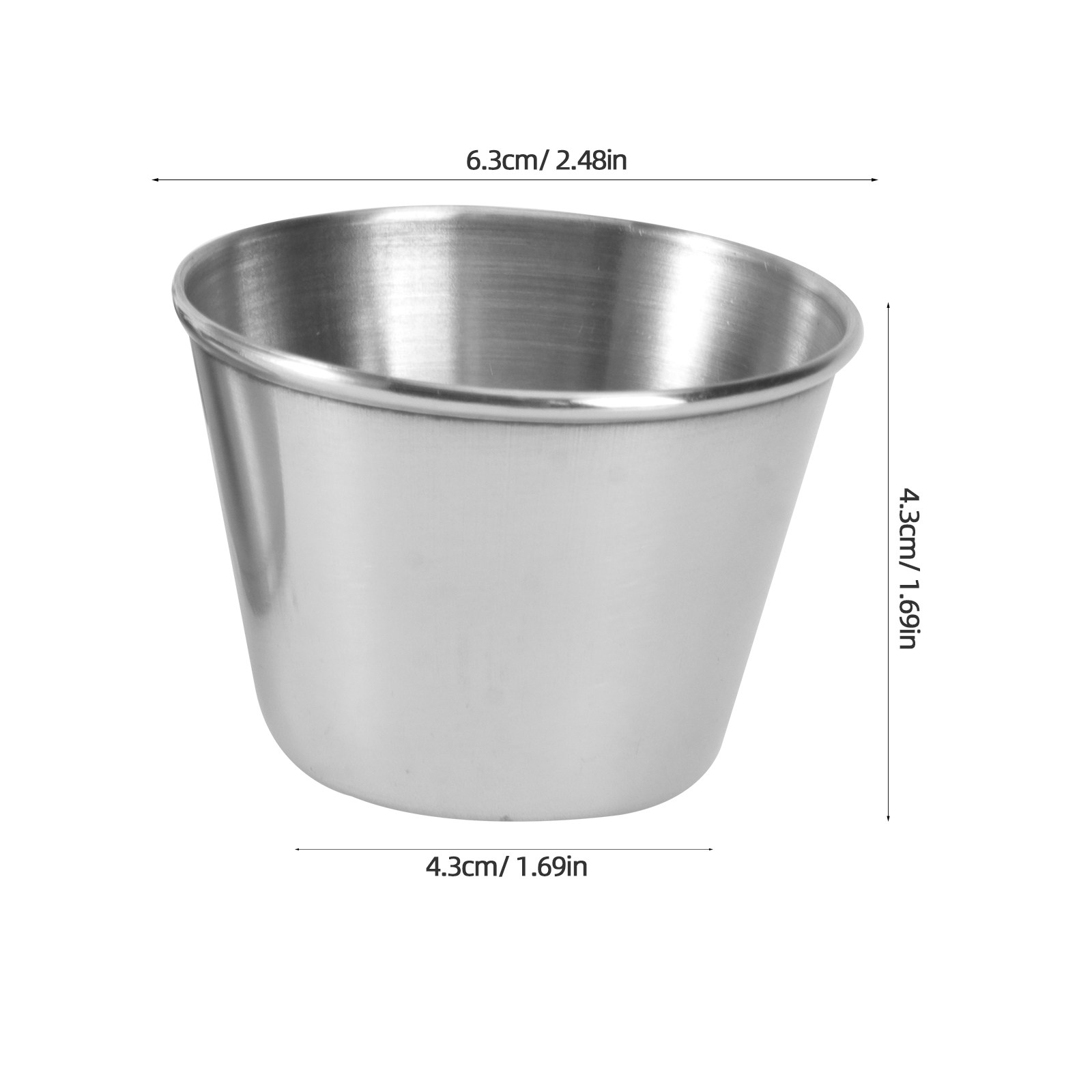 1Set Stainless Steel Sauce Cup - Food Storage And Temperature 评论和价格
