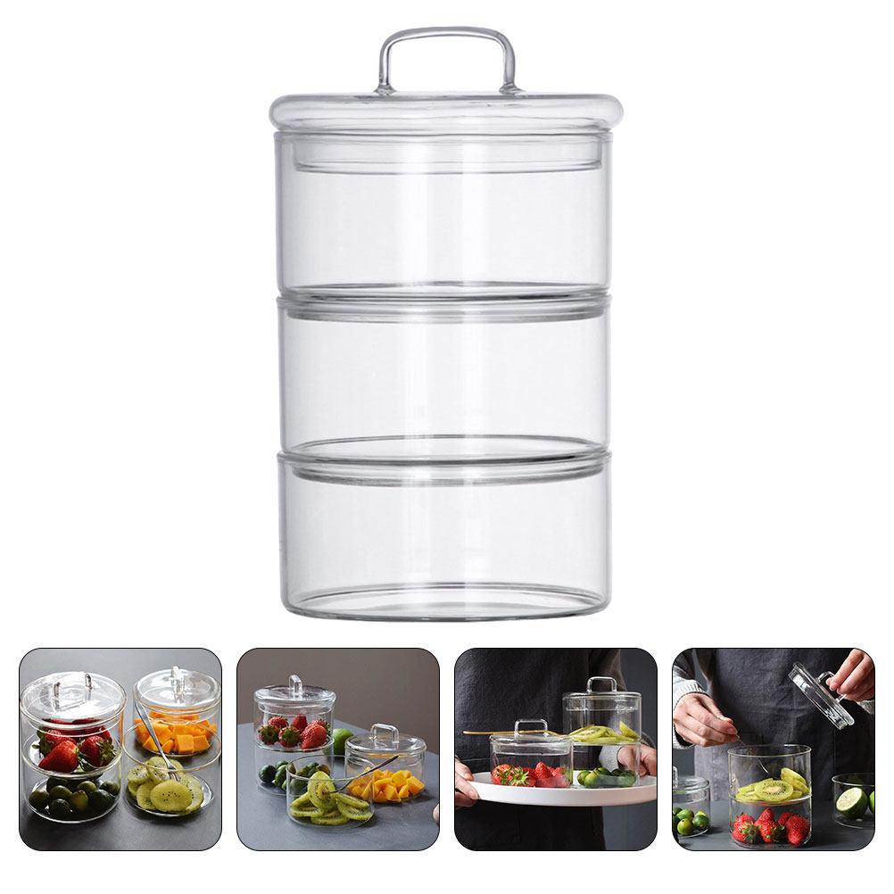 1Set Transparent Food Storage  - Food Storage Containers Glass 评论和价格
