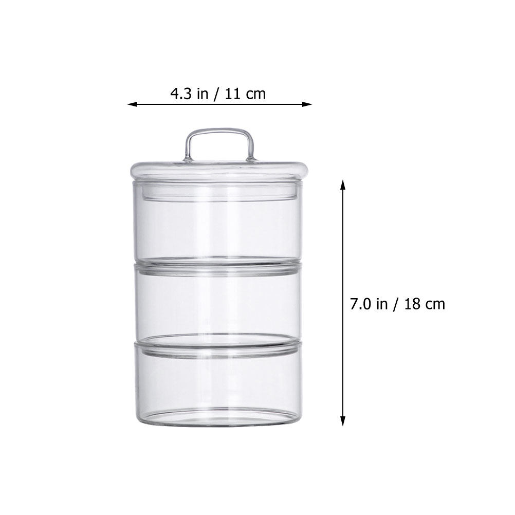 1Set Transparent Food Storage  - Food Storage Containers Glass 评论和价格