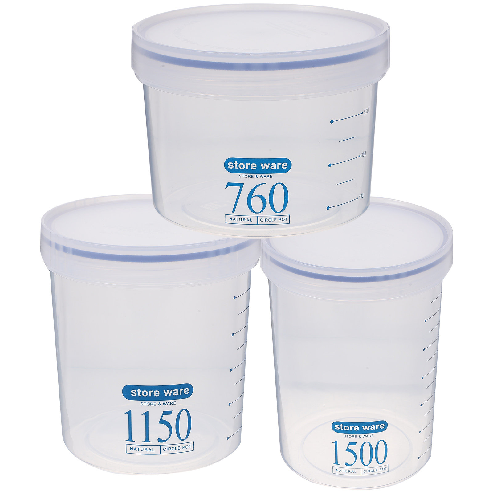 3Pcs Airtight Food Storage Jar - Food Storage In The Kitchen 评论和价格