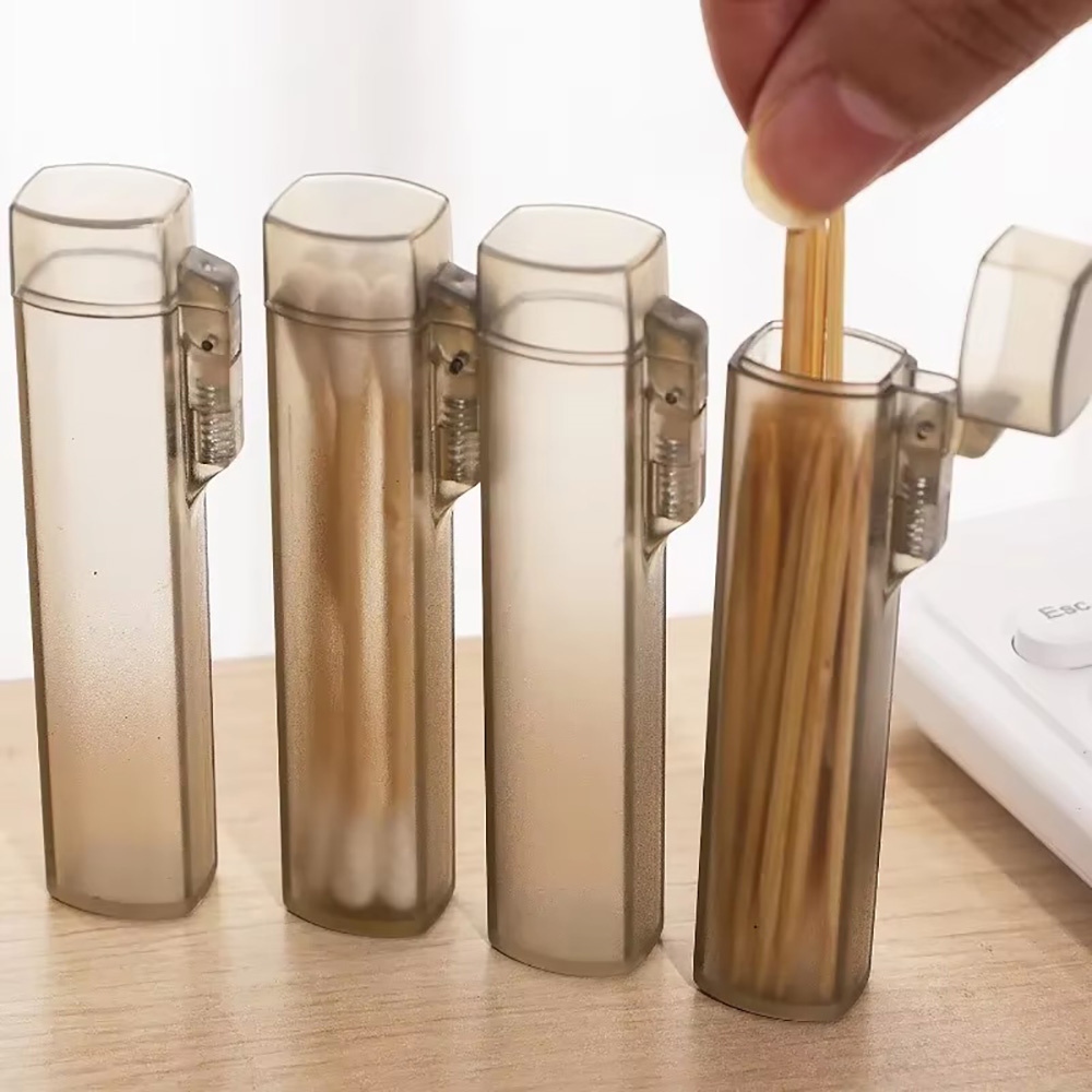 Portable Toothpick Case 1/2pcs - Food Storage For Restaurant 评论和价格
