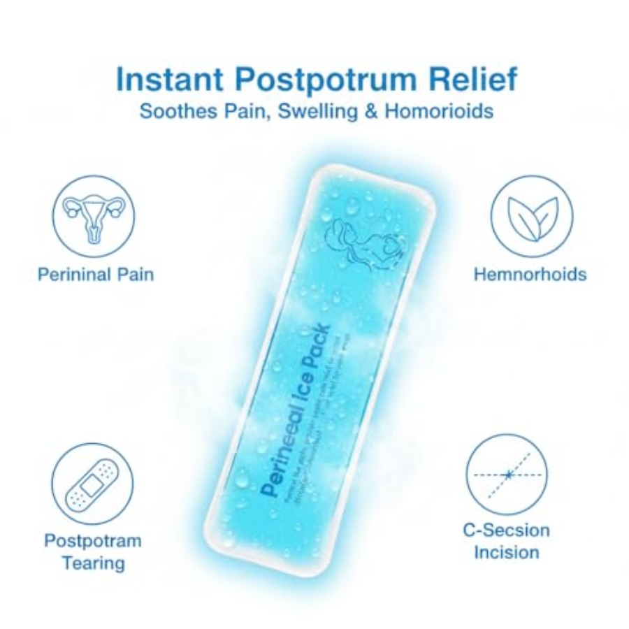 Perineal Cooling Pad, Postpart - Cold Pack Ice Gel 评论和价格