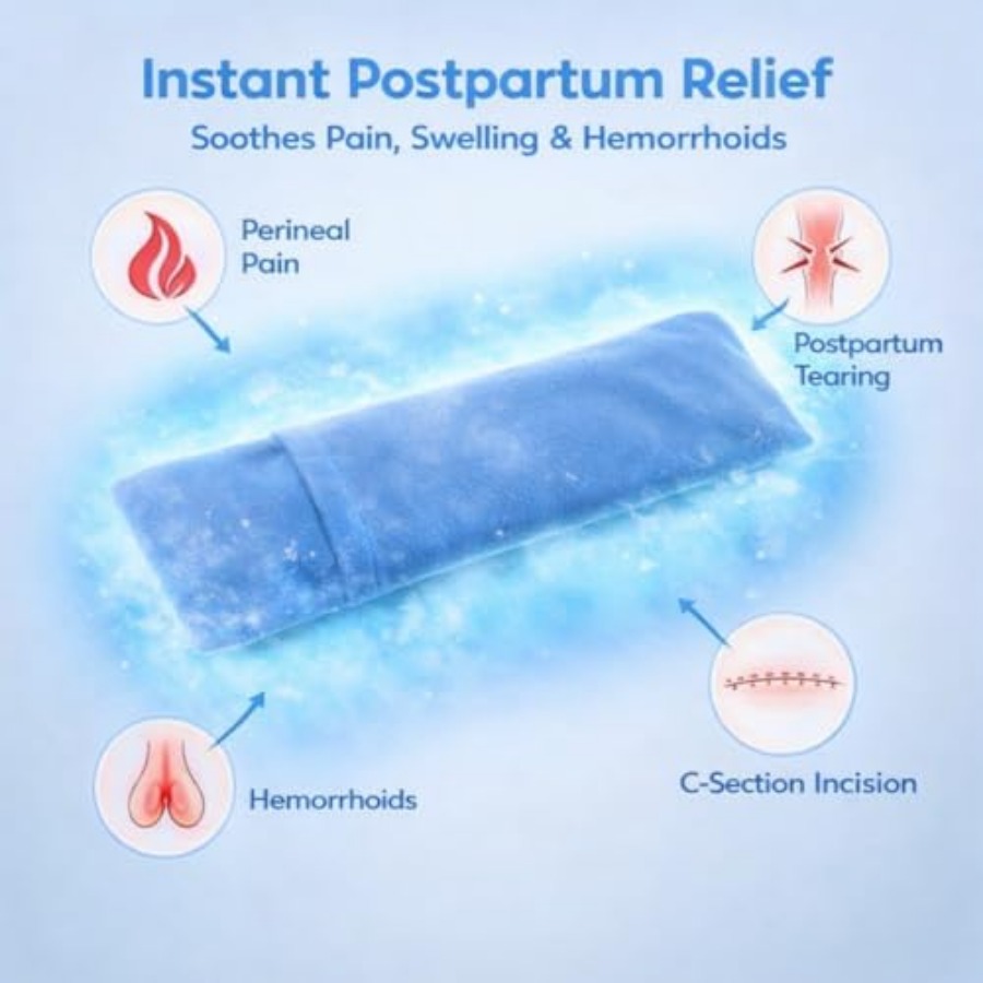 Perineal Cooling Pad, Postpart - Cold Pack Ice Gel 评论和价格